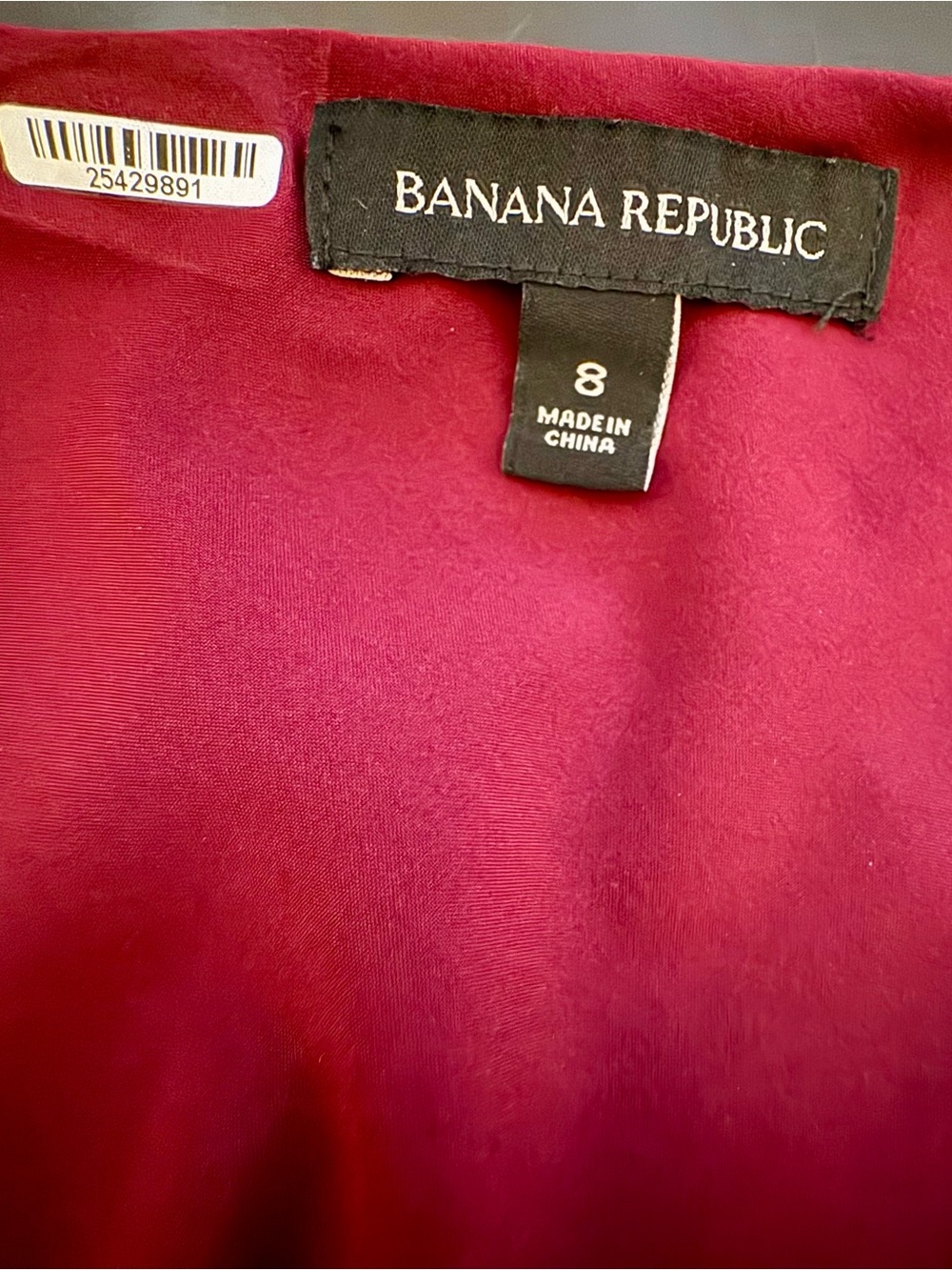 Banana Republic Burgundy Cowl Neck Slip Dress Midi Maxi Size 8 Y2K 90s - Picture 4 of 5